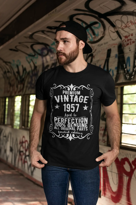 Homme Tee Vintage T Shirt Premium Vintage Year 1957