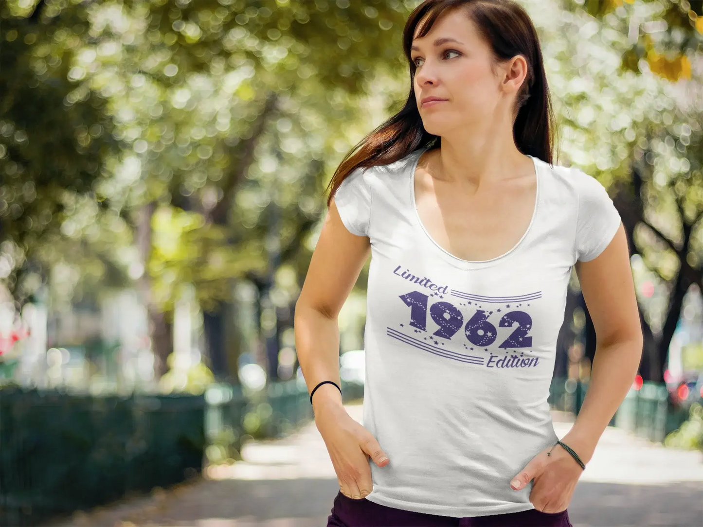 Star en édition limitée de 1962, T-shirt pour femmes, blanc, cadeau d'anniversaire 00382