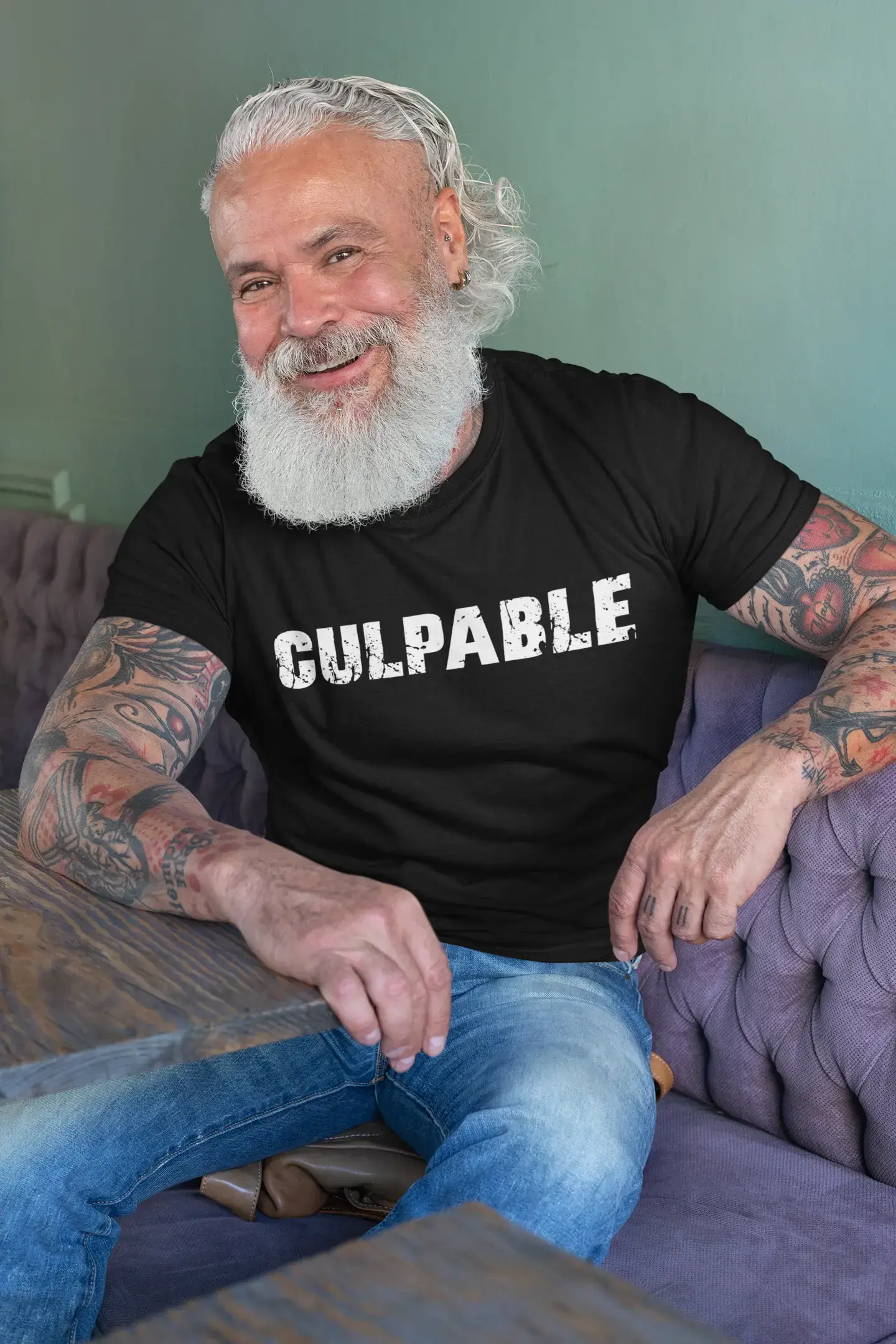 culpable Men's T shirt Black Birthday Gift 00550