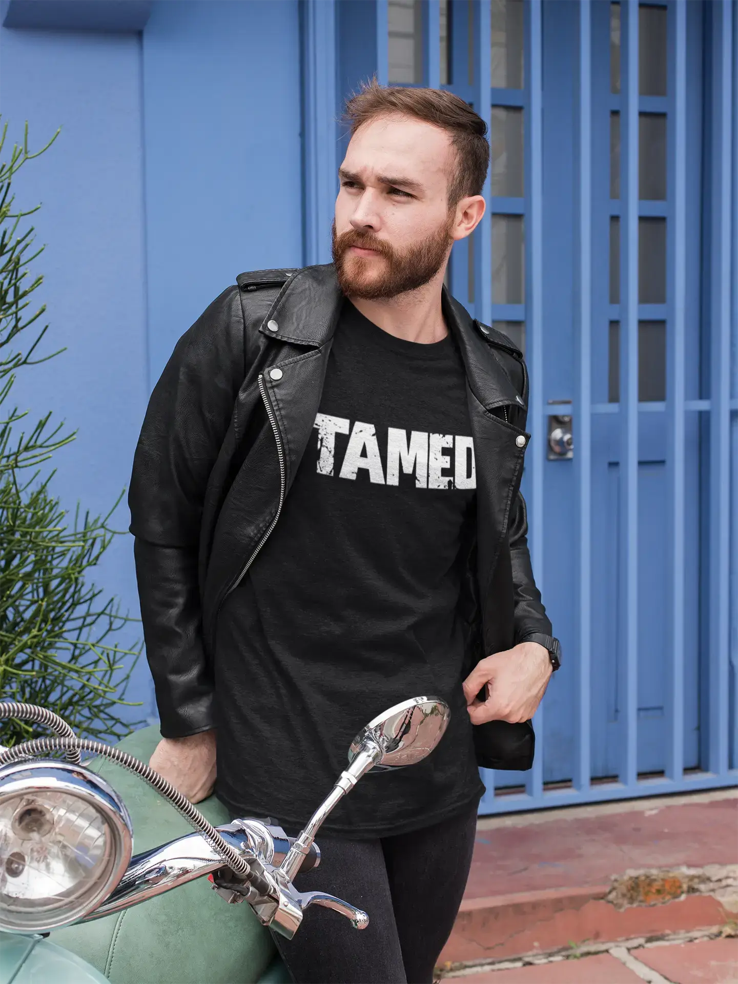 tamed Men's Retro T shirt Black Birthday Gift 00553