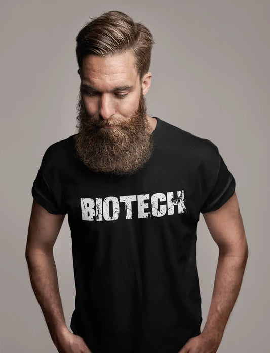 biotech Men's Vintage T shirt <span>Noir</span> <span>Anniversaire</span> <span>Cadeau</span> 00555