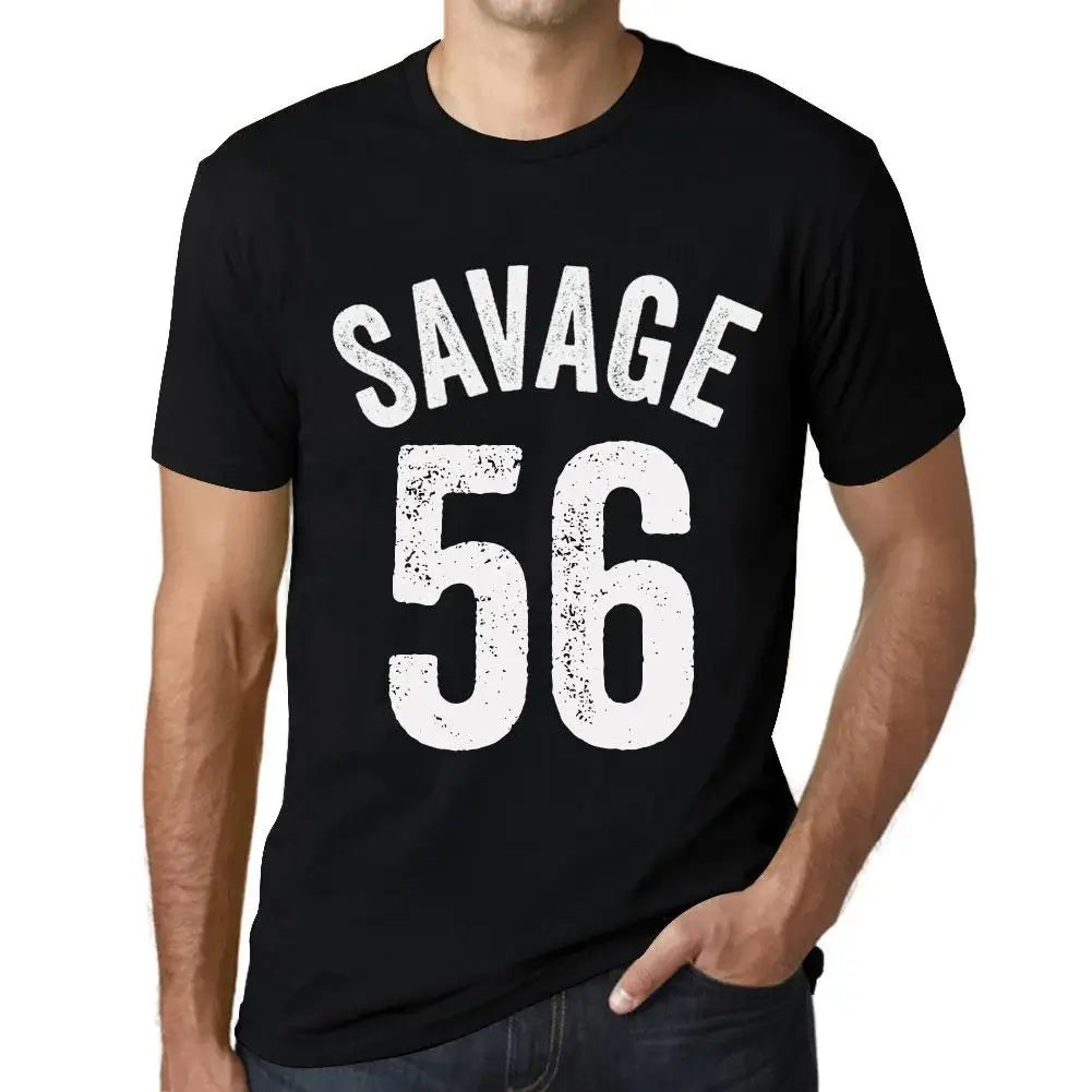 Men's Graphic T-Shirt Savage 56 56th Birthday Anniversary 56 Year Old Gift 1968 Vintage Eco-Friendly Short Sleeve Novelty Tee