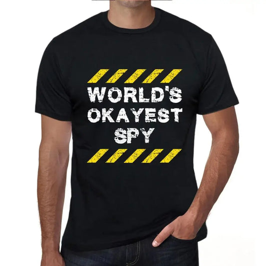 Men's Graphic T-Shirt Worlds Okayest Spy Eco-Friendly Limited Edition Short Sleeve Tee-Shirt Vintage Birthday Gift Novelty