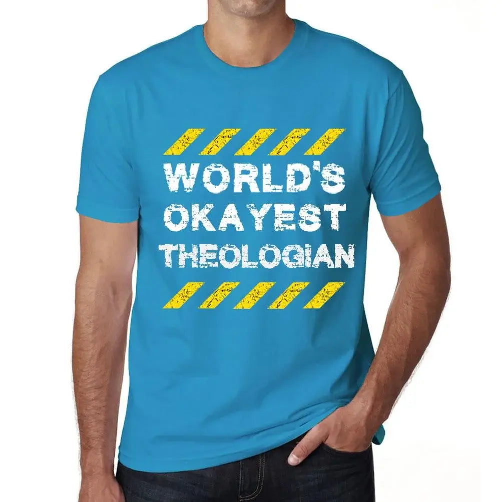 Men's Graphic T-Shirt Worlds Okayest Theologian Eco-Friendly Limited Edition Short Sleeve Tee-Shirt Vintage Birthday Gift Novelty