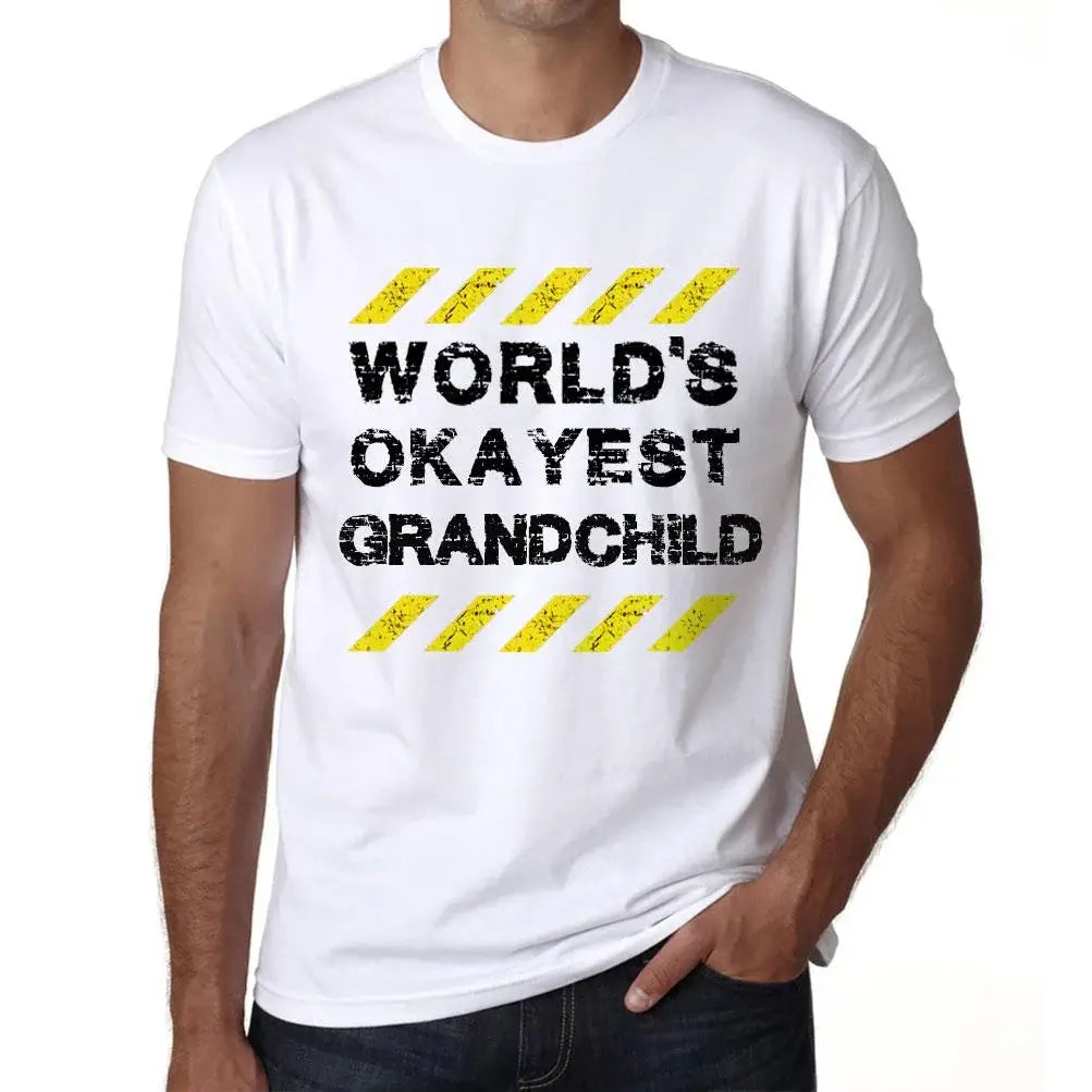 Men's Graphic T-Shirt Worlds Okayest Grandchild Eco-Friendly Limited Edition Short Sleeve Tee-Shirt Vintage Birthday Gift Novelty