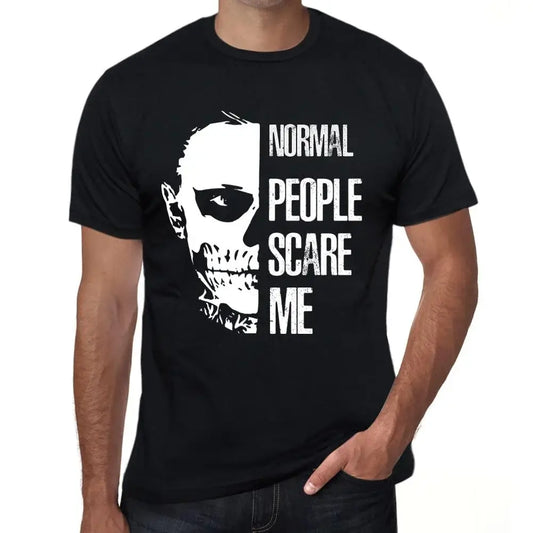 T-shirt noir uni pour hommes