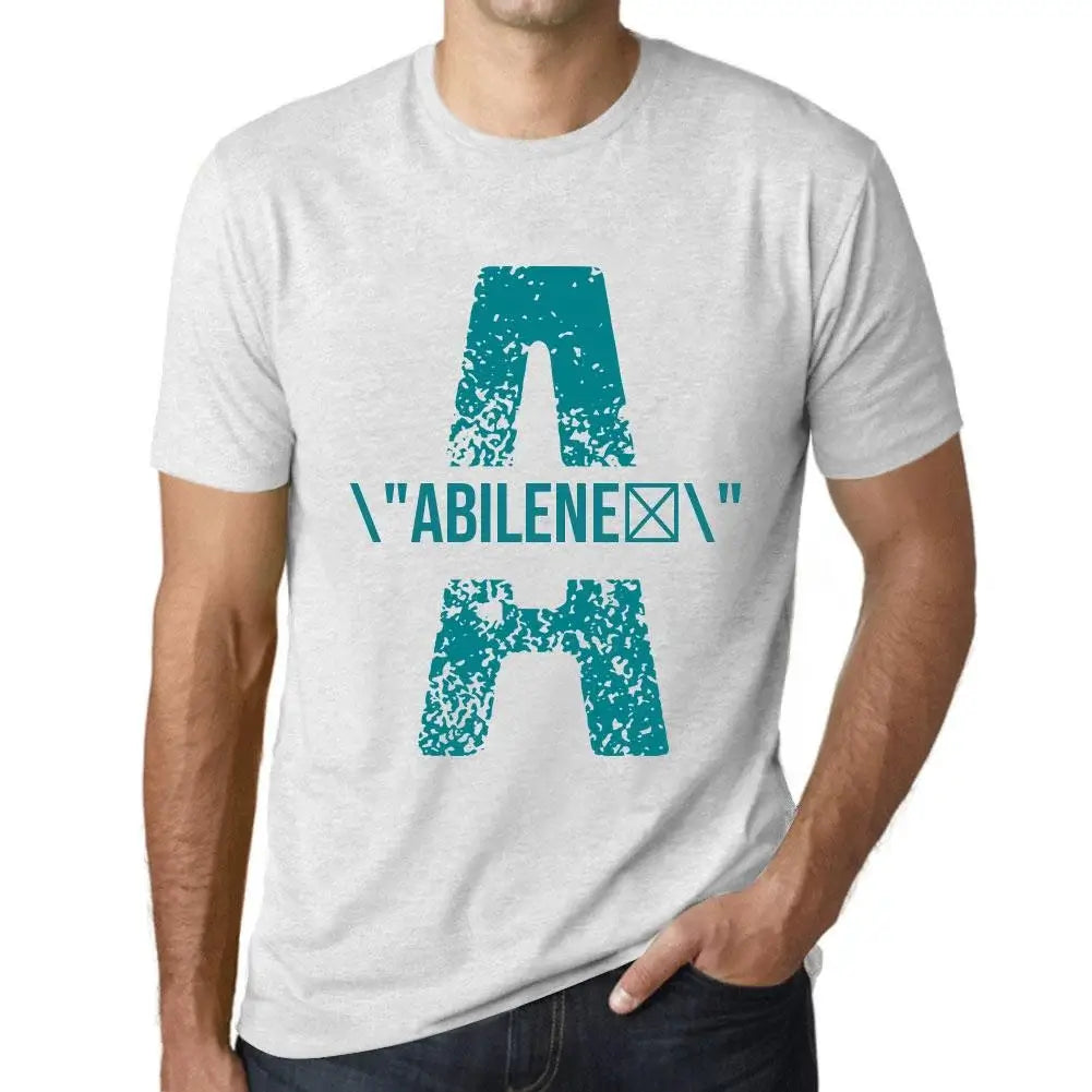 Men's Graphic T-Shirt Abilene Eco-Friendly Limited Edition Short Sleeve Tee-Shirt Vintage Birthday Gift Novelty