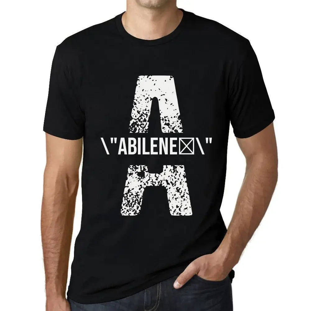 Men's Graphic T-Shirt Abilene Eco-Friendly Limited Edition Short Sleeve Tee-Shirt Vintage Birthday Gift Novelty