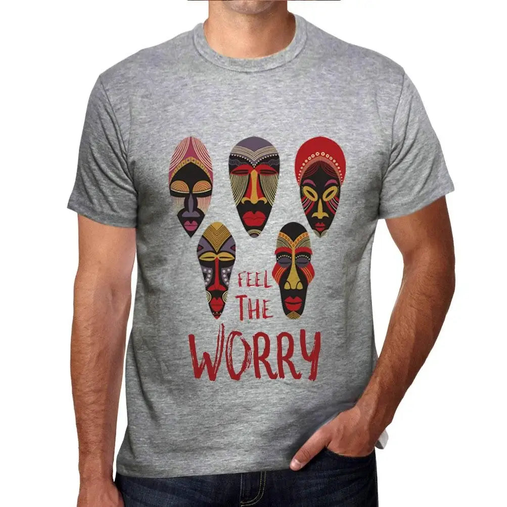 Men's Graphic T-Shirt Native Feel The Worry Eco-Friendly Limited Edition Short Sleeve Tee-Shirt Vintage Birthday Gift Novelty