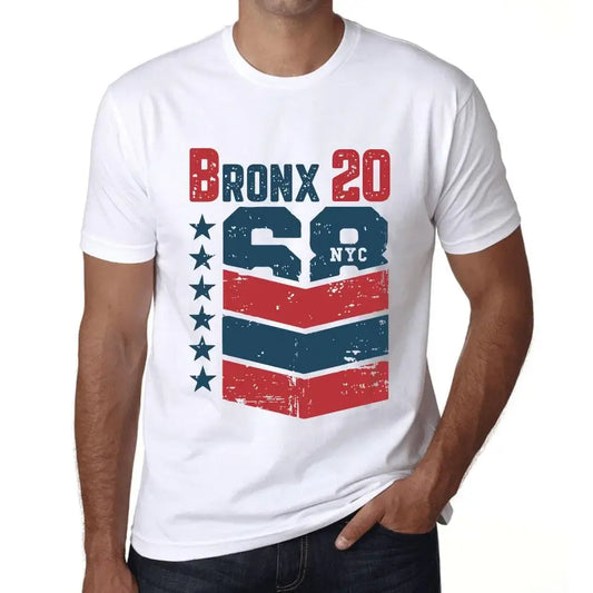 Men's Graphic T-Shirt Bronx 20 20th Birthday Anniversary 20 Year Old Gift 2004 Vintage Eco-Friendly Short Sleeve Novelty Tee