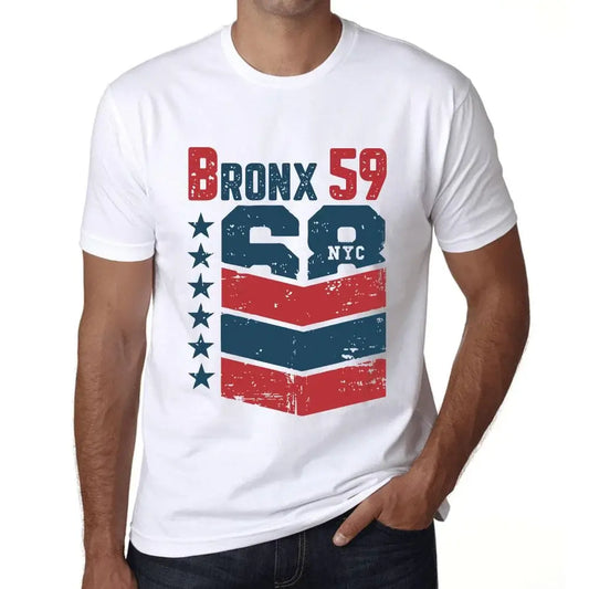 Men's Graphic T-Shirt Bronx 59 59th Birthday Anniversary 59 Year Old Gift 1965 Vintage Eco-Friendly Short Sleeve Novelty Tee