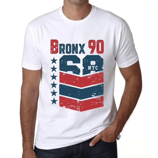 Men's Graphic T-Shirt Bronx 90 90th Birthday Anniversary 90 Year Old Gift 1934 Vintage Eco-Friendly Short Sleeve Novelty Tee