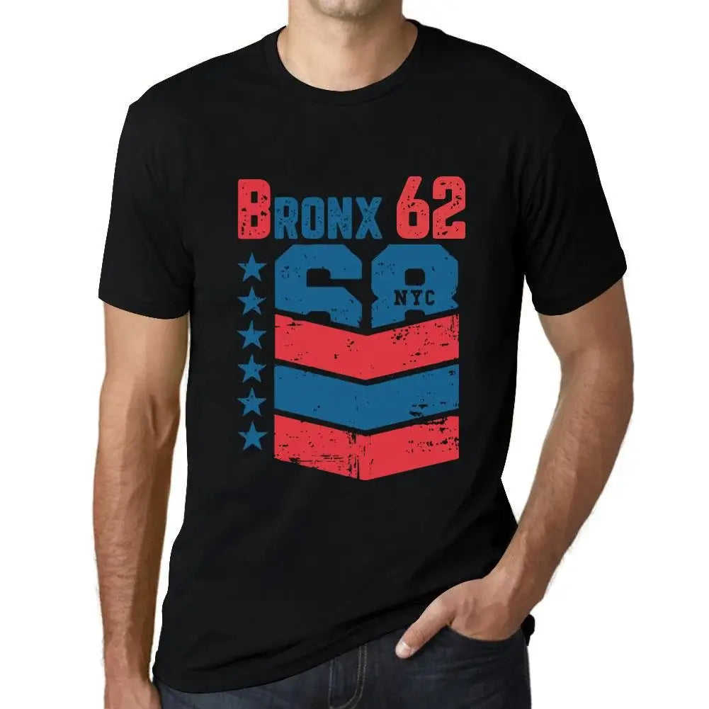 Men's Graphic T-Shirt Bronx 62 62nd Birthday Anniversary 62 Year Old Gift 1962 Vintage Eco-Friendly Short Sleeve Novelty Tee