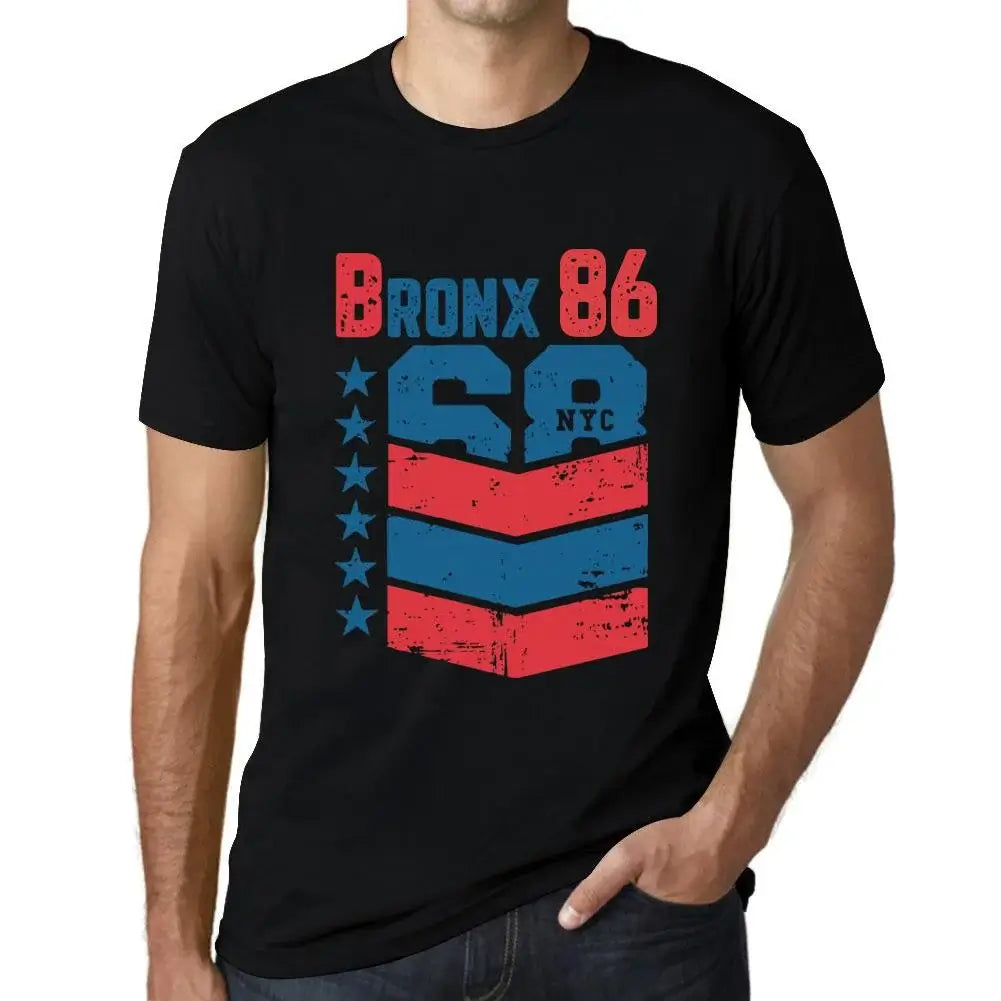 Men's Graphic T-Shirt Bronx 86 86th Birthday Anniversary 86 Year Old Gift 1938 Vintage Eco-Friendly Short Sleeve Novelty Tee