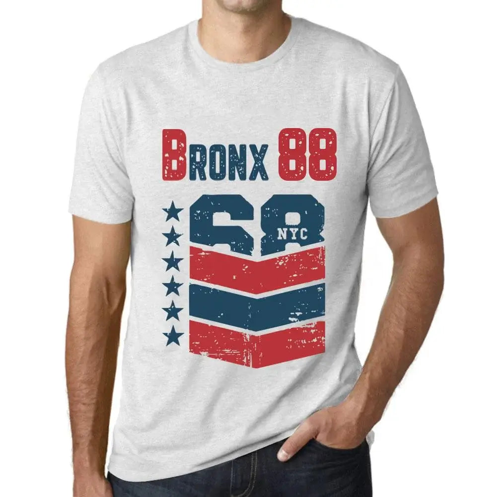 Men's Graphic T-Shirt Bronx 88 88th Birthday Anniversary 88 Year Old Gift 1936 Vintage Eco-Friendly Short Sleeve Novelty Tee