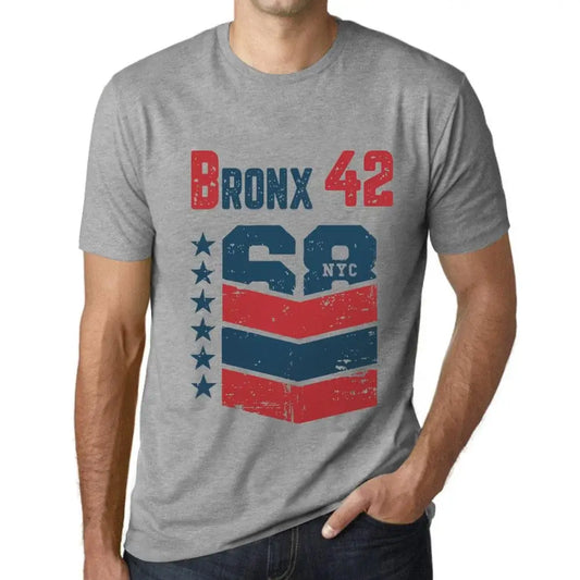 Men's Graphic T-Shirt Bronx 42 42nd Birthday Anniversary 42 Year Old Gift 1982 Vintage Eco-Friendly Short Sleeve Novelty Tee