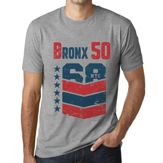 Men's Graphic T-Shirt Bronx 50 50th Birthday Anniversary 50 Year Old Gift 1974 Vintage Eco-Friendly Short Sleeve Novelty Tee