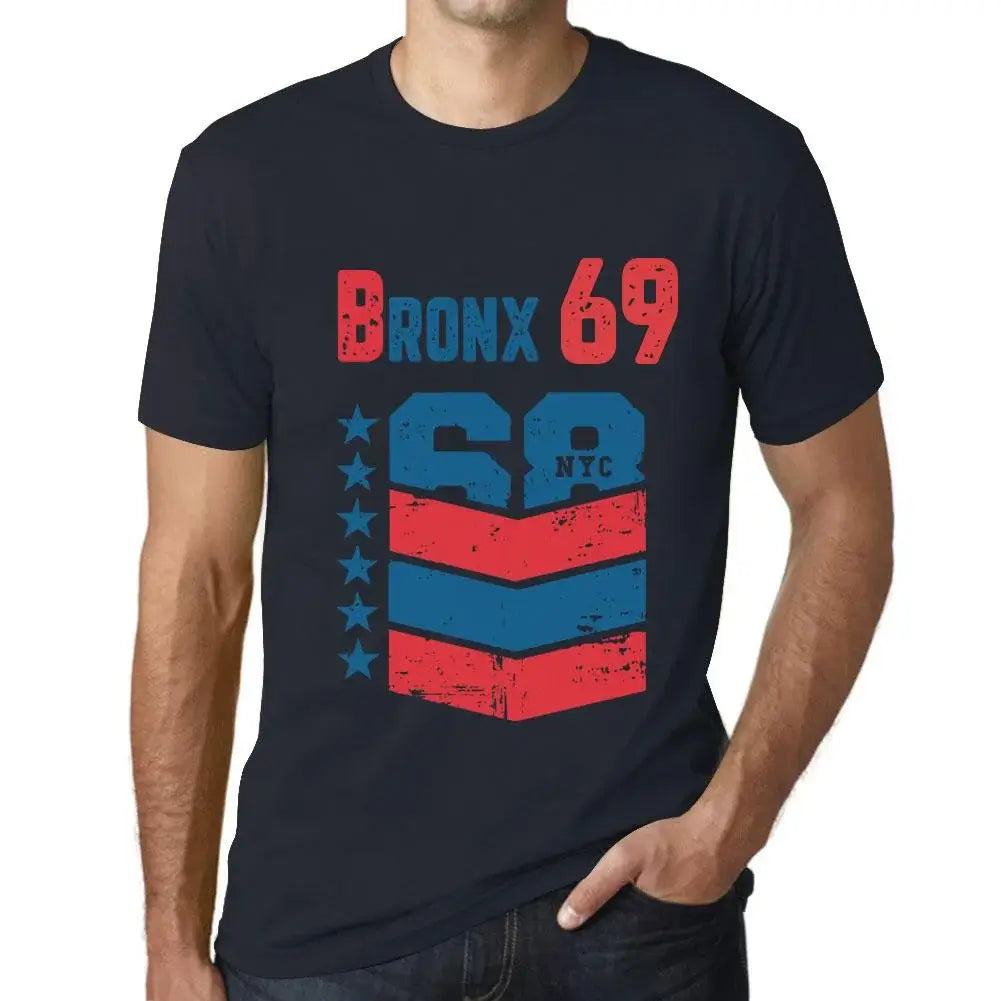 Men's Graphic T-Shirt Bronx 69 69th Birthday Anniversary 69 Year Old Gift 1955 Vintage Eco-Friendly Short Sleeve Novelty Tee