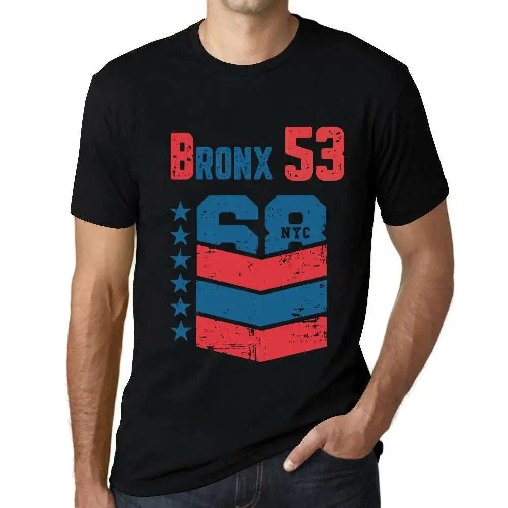 Men's Graphic T-Shirt Bronx 53 53rd Birthday Anniversary 53 Year Old Gift 1971 Vintage Eco-Friendly Short Sleeve Novelty Tee