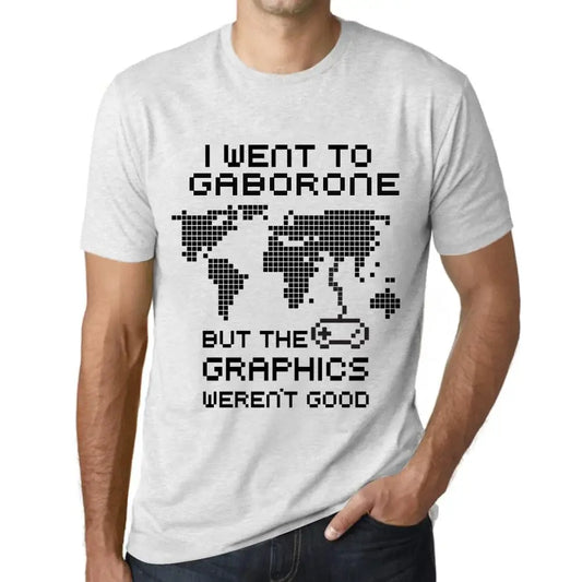 Men's Graphic T-Shirt I Went To Gaborone But The Graphics Weren’t Good Eco-Friendly Limited Edition Short Sleeve Tee-Shirt Vintage Birthday Gift Novelty