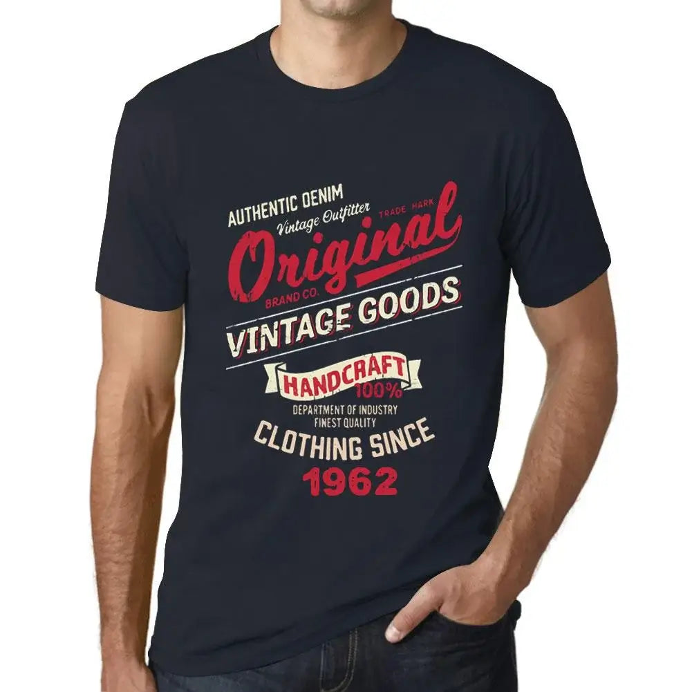 Men's Graphic T-Shirt Original Vintage Clothing Since 1962 62nd Birthday Anniversary 62 Year Old Gift 1962 Vintage Eco-Friendly Short Sleeve Novelty Tee