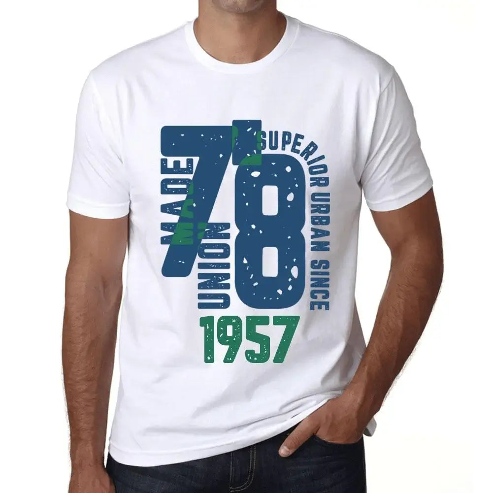 Men's Graphic T-Shirt Superior Urban Style Since 1957 67th Birthday Anniversary 67 Year Old Gift 1957 Vintage Eco-Friendly Short Sleeve Novelty Tee