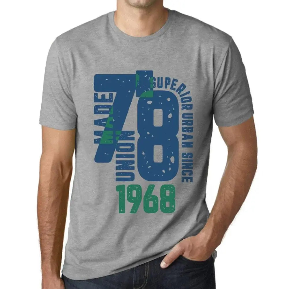 Men's Graphic T-Shirt Superior Urban Style Since 1968 56th Birthday Anniversary 56 Year Old Gift 1968 Vintage Eco-Friendly Short Sleeve Novelty Tee