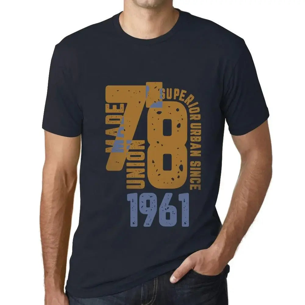 Men's Graphic T-Shirt Superior Urban Style Since 1961 63rd Birthday Anniversary 63 Year Old Gift 1961 Vintage Eco-Friendly Short Sleeve Novelty Tee