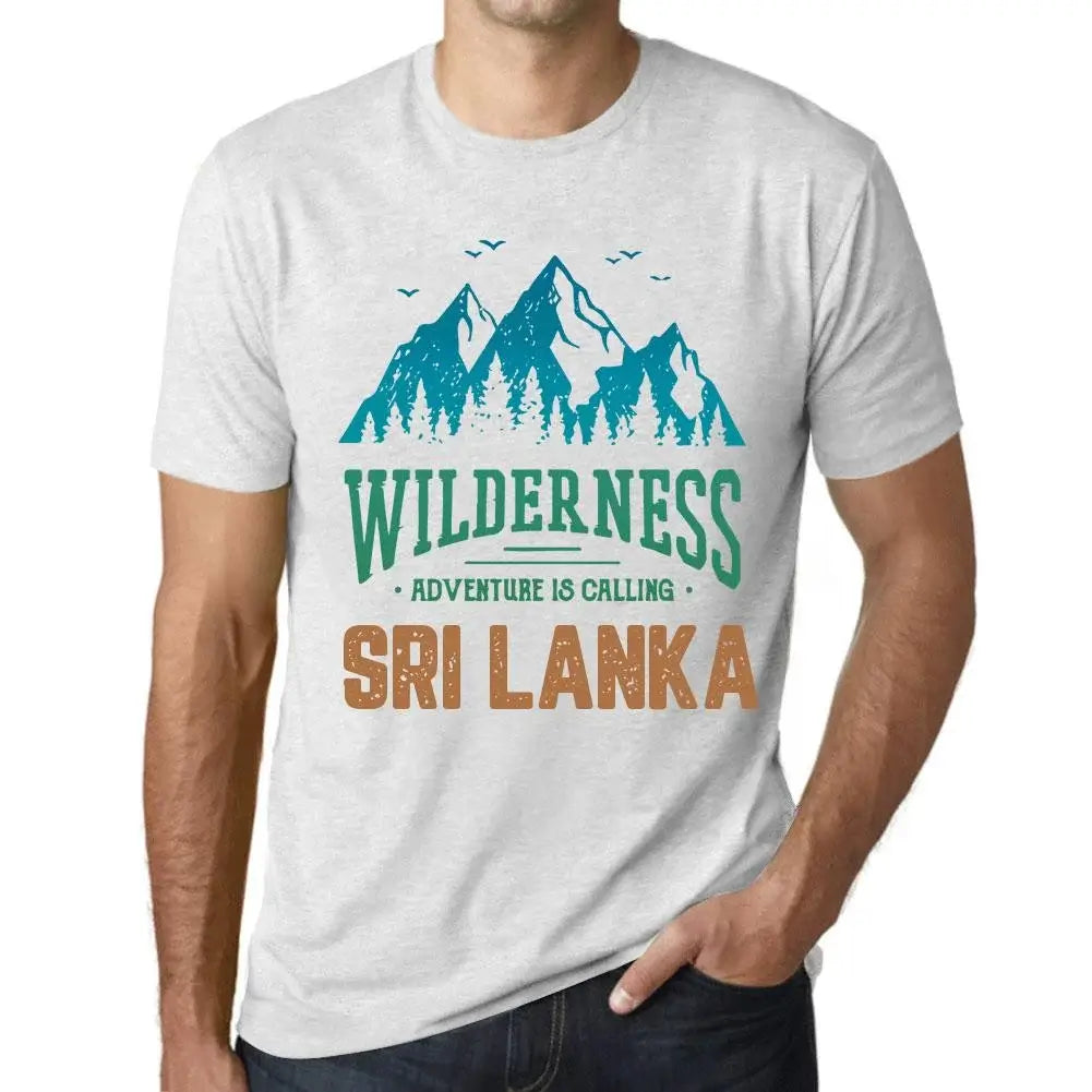 Men's Graphic T-Shirt Wilderness, Adventure Is Calling Sri Lanka Eco-Friendly Limited Edition Short Sleeve Tee-Shirt Vintage Birthday Gift Novelty