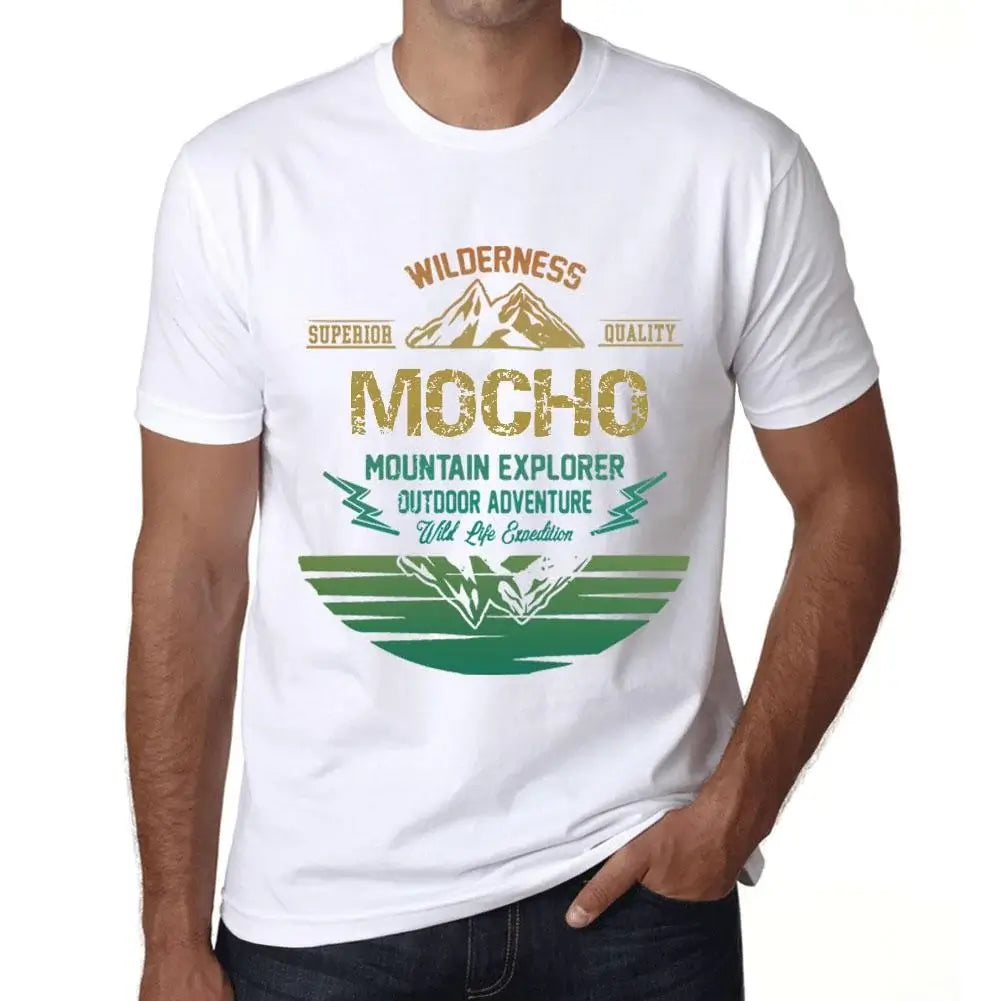 Men's Graphic T-Shirt Outdoor Adventure, Wilderness, Mountain Explorer Mocho Eco-Friendly Limited Edition Short Sleeve Tee-Shirt Vintage Birthday Gift Novelty