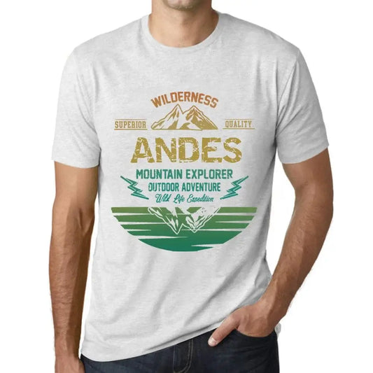 Men's Graphic T-Shirt Outdoor Adventure, Wilderness, Mountain Explorer Andes Eco-Friendly Limited Edition Short Sleeve Tee-Shirt Vintage Birthday Gift Novelty