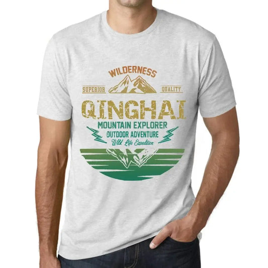Men's Graphic T-Shirt Outdoor Adventure, Wilderness, Mountain Explorer Qinghai Eco-Friendly Limited Edition Short Sleeve Tee-Shirt Vintage Birthday Gift Novelty