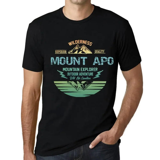 Men's Graphic T-Shirt Outdoor Adventure, Wilderness, Mountain Explorer Mount Apo Eco-Friendly Limited Edition Short Sleeve Tee-Shirt Vintage Birthday Gift Novelty