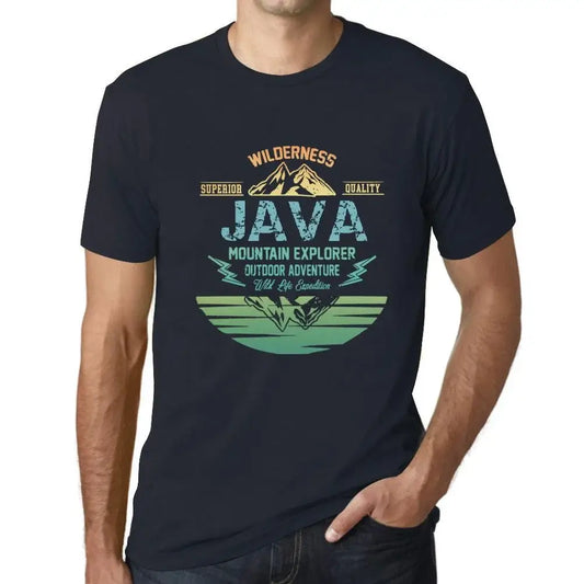 Men's Graphic T-Shirt Outdoor Adventure, Wilderness, Mountain Explorer Java Eco-Friendly Limited Edition Short Sleeve Tee-Shirt Vintage Birthday Gift Novelty