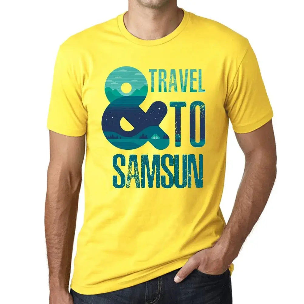 Men's Graphic T-Shirt And Travel To Samsun Eco-Friendly Limited Edition Short Sleeve Tee-Shirt Vintage Birthday Gift Novelty