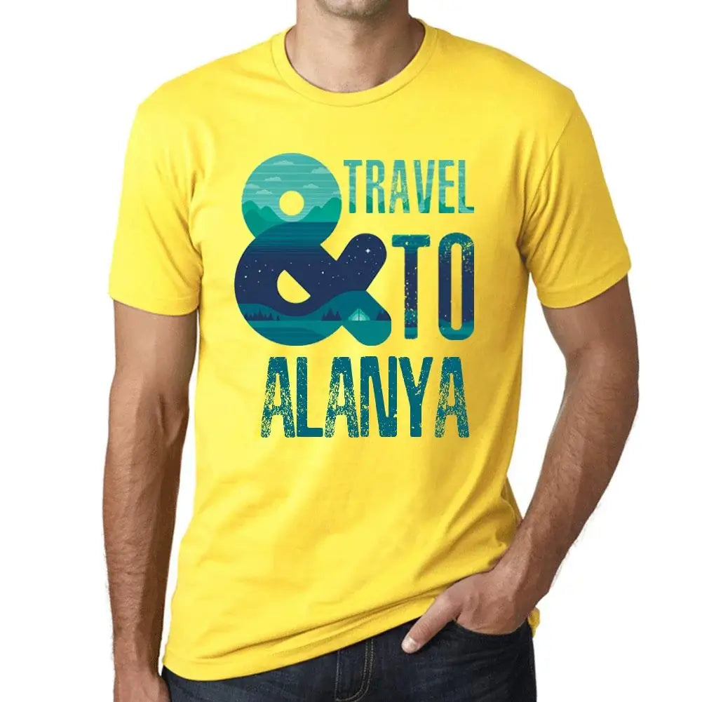 Men's Graphic T-Shirt And Travel To Alanya Eco-Friendly Limited Edition Short Sleeve Tee-Shirt Vintage Birthday Gift Novelty