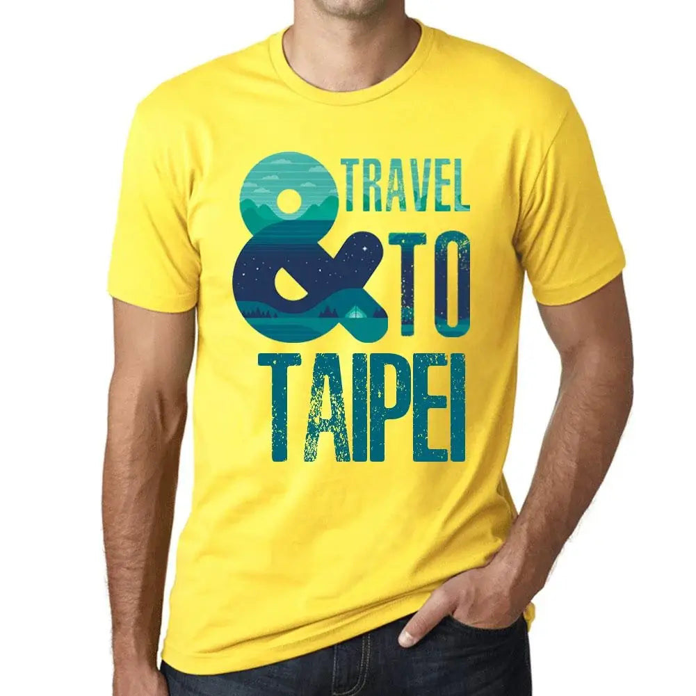 Men's Graphic T-Shirt And Travel To Taipei Eco-Friendly Limited Edition Short Sleeve Tee-Shirt Vintage Birthday Gift Novelty