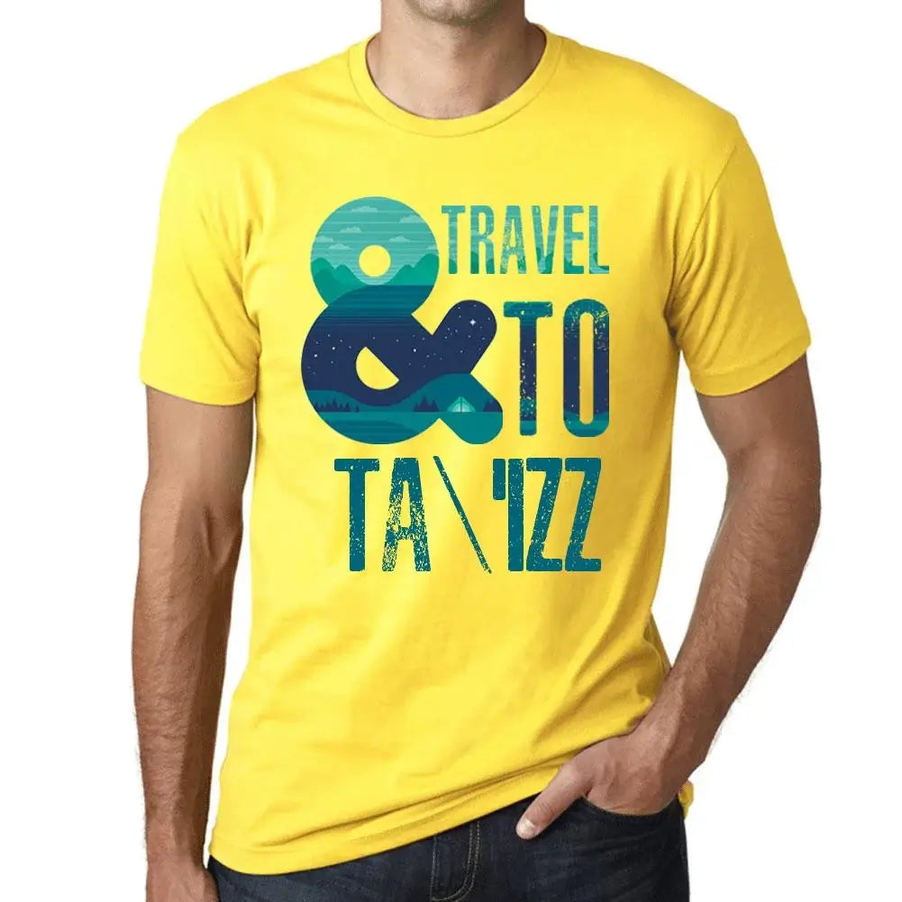 Men's Graphic T-Shirt And Travel To Taizz Eco-Friendly Limited Edition Short Sleeve Tee-Shirt Vintage Birthday Gift Novelty