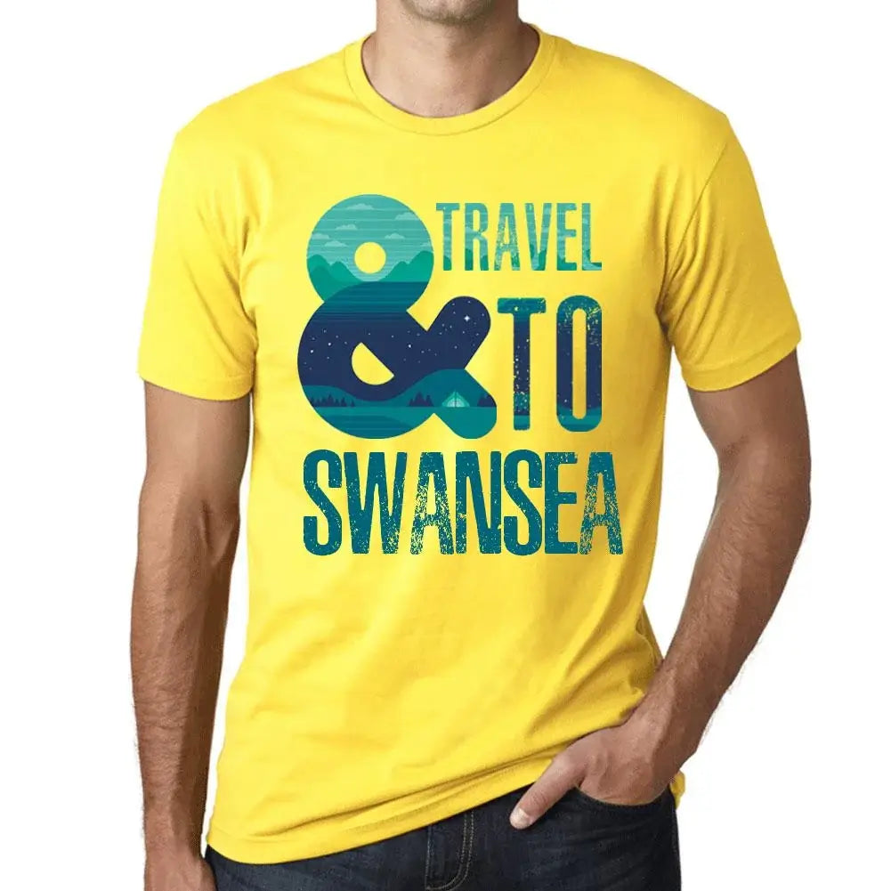 Men's Graphic T-Shirt And Travel To Swansea Eco-Friendly Limited Edition Short Sleeve Tee-Shirt Vintage Birthday Gift Novelty