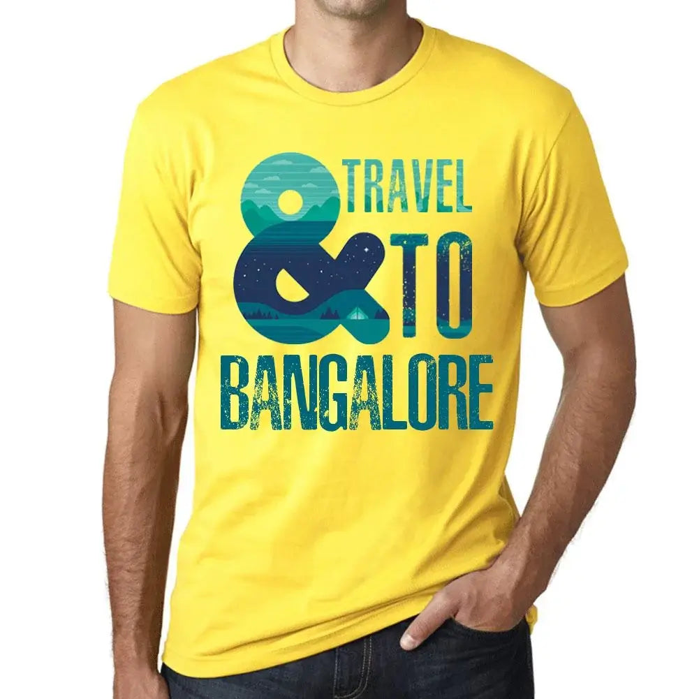 Men's Graphic T-Shirt And Travel To Bangalore Eco-Friendly Limited Edition Short Sleeve Tee-Shirt Vintage Birthday Gift Novelty