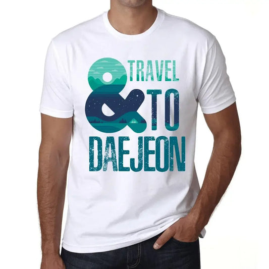 Men's Graphic T-Shirt And Travel To Daejeon Eco-Friendly Limited Edition Short Sleeve Tee-Shirt Vintage Birthday Gift Novelty