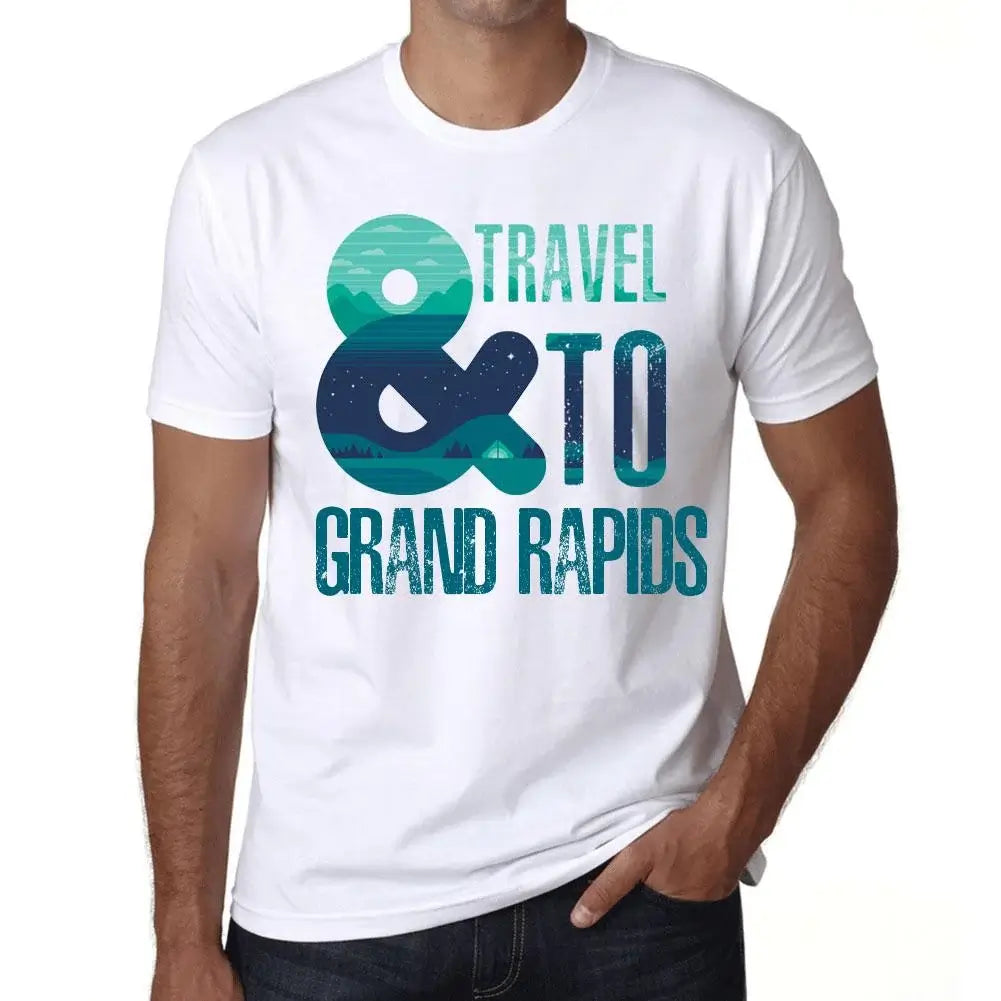 Men's Graphic T-Shirt And Travel To Grand Rapids Eco-Friendly Limited Edition Short Sleeve Tee-Shirt Vintage Birthday Gift Novelty