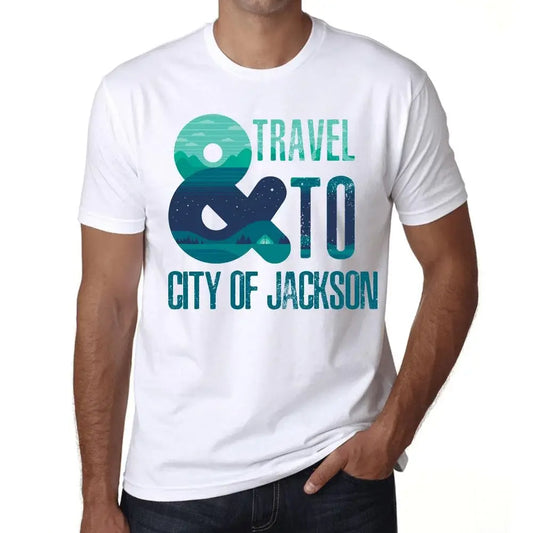 Men's Graphic T-Shirt And Travel To City Of Jackson Eco-Friendly Limited Edition Short Sleeve Tee-Shirt Vintage Birthday Gift Novelty