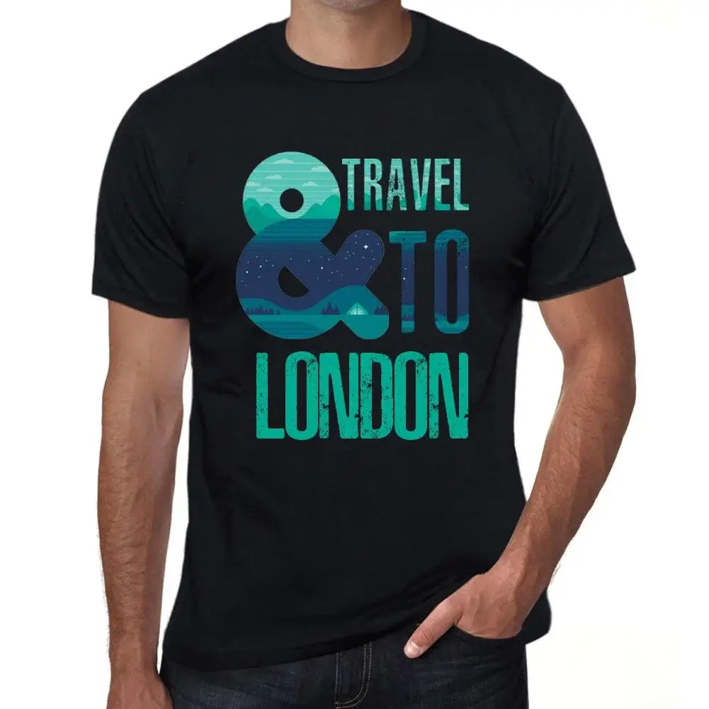 Men's Graphic T-Shirt And Travel To London Eco-Friendly Limited Edition Short Sleeve Tee-Shirt Vintage Birthday Gift Novelty