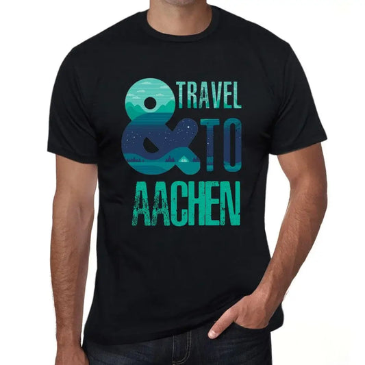 Men's Graphic T-Shirt And Travel To Aachen Eco-Friendly Limited Edition Short Sleeve Tee-Shirt Vintage Birthday Gift Novelty