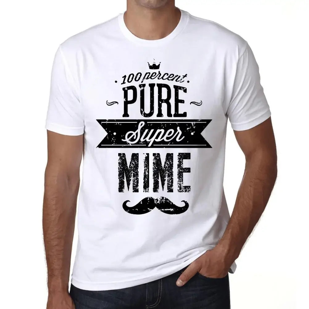 Men's Graphic T-Shirt 100% Pure Super Mime Eco-Friendly Limited Edition Short Sleeve Tee-Shirt Vintage Birthday Gift Novelty