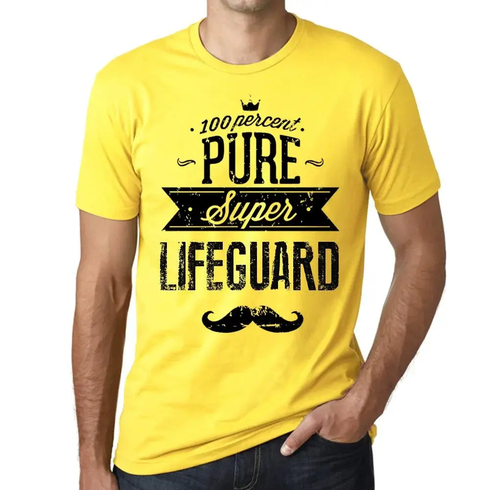 Men's Graphic T-Shirt 100% Pure Super Lifeguard Eco-Friendly Limited Edition Short Sleeve Tee-Shirt Vintage Birthday Gift Novelty