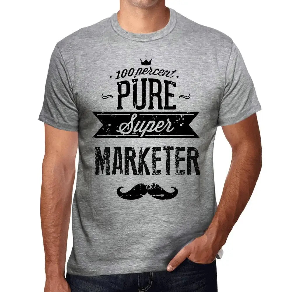 Men's Graphic T-Shirt 100% Pure Super Marketer Eco-Friendly Limited Edition Short Sleeve Tee-Shirt Vintage Birthday Gift Novelty