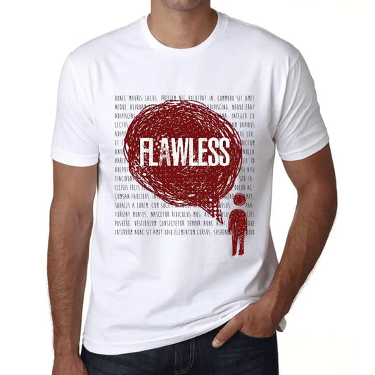 Men's Graphic T-Shirt Thoughts Flawless Eco-Friendly Limited Edition Short Sleeve Tee-Shirt Vintage Birthday Gift Novelty