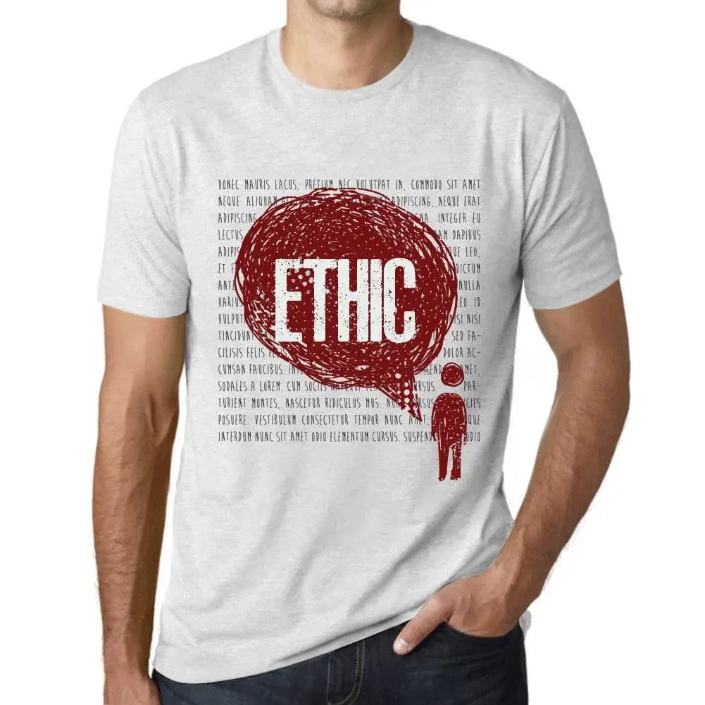 Men's Graphic T-Shirt Thoughts Ethic Eco-Friendly Limited Edition Short Sleeve Tee-Shirt Vintage Birthday Gift Novelty